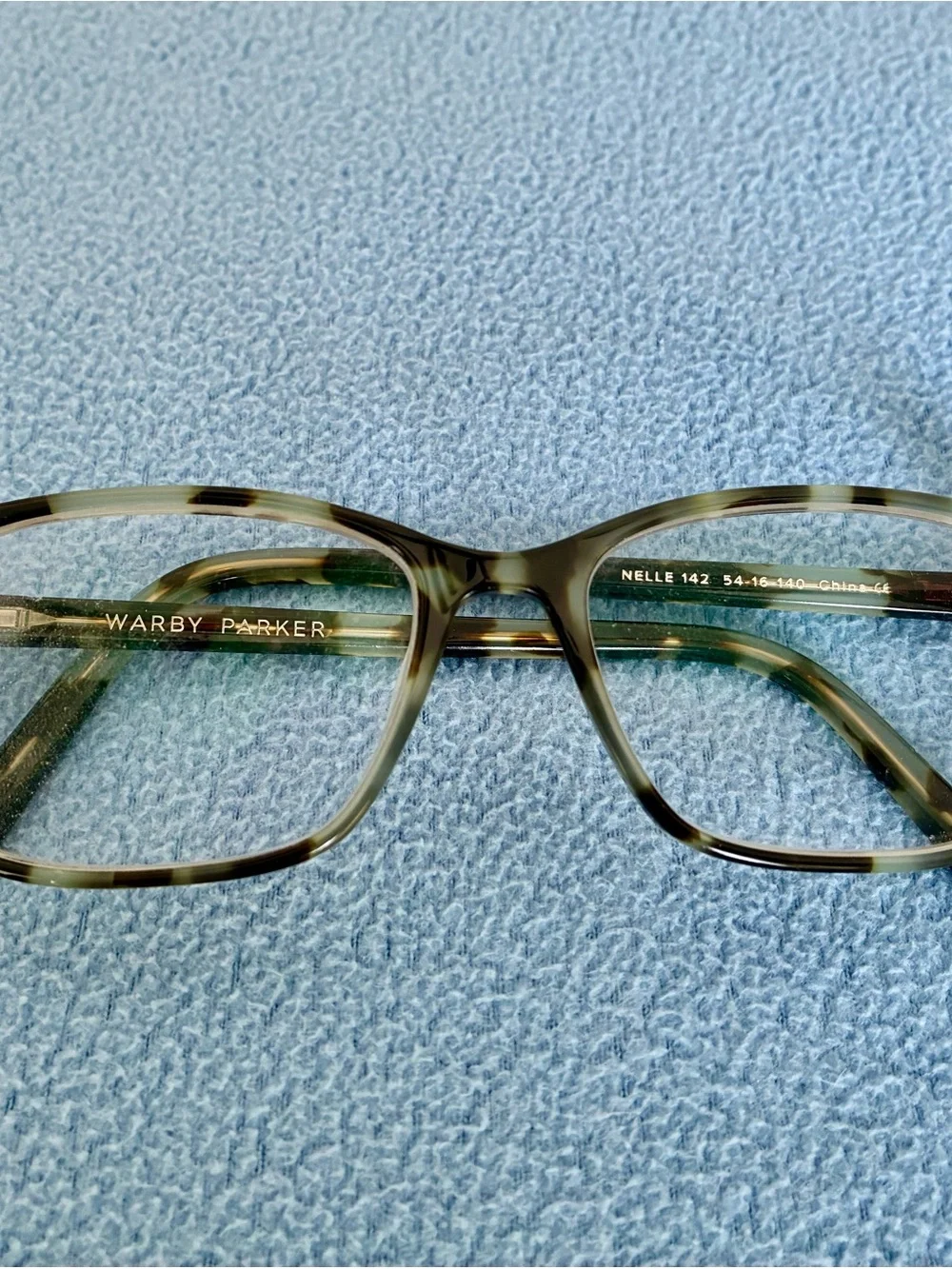 Warby Parker Ladies Mint and Tortoiseshell 
